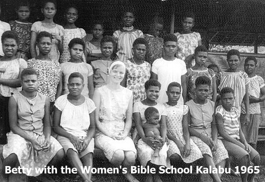 Betty with the Bible School Women Kalabu